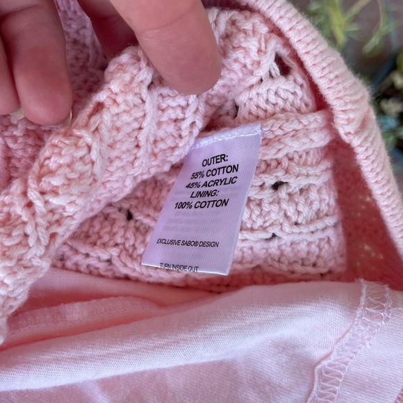 NWT SABO skirt knit pink bohemian mini dress s small - Picture 6 of 7